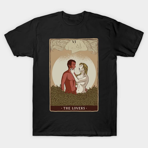 The Lovers Tarot T-Shirt by BamBam